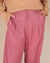 Live A Little Pocketed Wide Leg Pants - Mauve